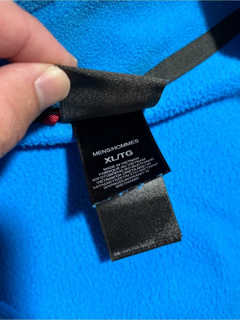 Men’s The North Face Fleece 1/4 Zip Pullover Sweater | Blue | Size XL